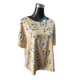 Blusa Satin Estampado Mariposa