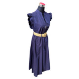 Conjunto De Lino Resplandeciente Blusa + Falda + Cinturón De Regalo