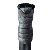 Chaqueta Eco Cuero Largo Sin Mangas