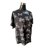 Blusa Satin Estampado Mariposa