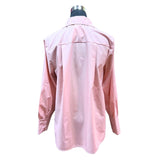Blusa Lisa Con Puño Alto Y Con Pliegues Delanteros