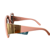 Lentes De Sol Mujer Grande Rectangular Semi Ovalado