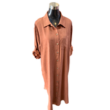 Vestido Camisero Gamuza - Atavío De Gracia