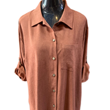 Vestido Camisero Gamuza - Atavío De Gracia