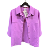 Chaqueta Stretch Cortas Abotonada Manga 3/4