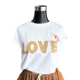 Polera Algodón Sin Mangas Bordado Love