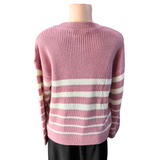 Sweater Spandex Trenzado Con Rayas