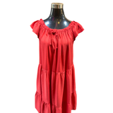 Vestido Corto Viscosa Algodón
