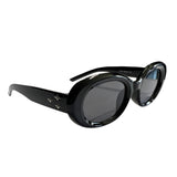 Lente De Sol Ovalado Con Adorno De Tres Estrellas