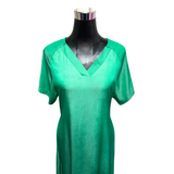 Vestido Cuello V Viscosa Seda 2026