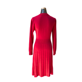 Vestido Lana Evasé Cuello Redondo