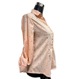 Blusa Perlita Elasticada Con Corazones