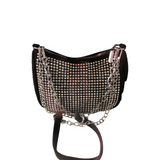 Cartera Medium Strass Con Cadena
