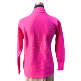 Sweater Cuello Alto Lana Angora Diseño Zigzag