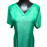 Vestido Cuello V Viscosa Seda 2026