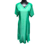 Vestido Cuello V Viscosa Seda 2026