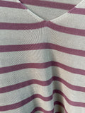 Sweater Hilo Cuello V Lineas