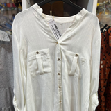 Blusa Damaris Lino Abotonada