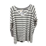 Polera Algodon Rayas Cuello V Popopo