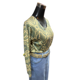 Polera Lanilla Destellos Plateados