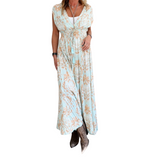 Vestido Belén Sin Mangas Hebra Dorada