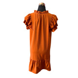 Vestido Corto Manga Doble Vuelo