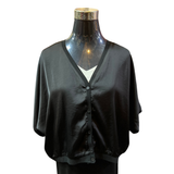 Chaqueta Satin Corta Con Botones - Dulce Refugio