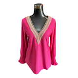 Polera Salem Algodón Broderie
