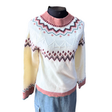 Sweater De Lana Con Estampado Étnico - Tierra Prometida