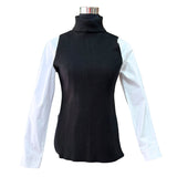 Básico Spandex Cuello Beatle