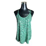 Lencera Viscosa Con Lentejuelas En Ondas Y Espalda Algodon