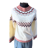 Sweater De Lana Con Estampado Étnico - Tierra Prometida