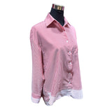 Blusa Listada Puño Doble Oversize