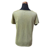 Polera Top Con Brillo Y Cuello En V