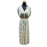Vestido Belén Sin Mangas Hebra Dorada
