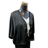 Chaqueta Satin Corta Con Botones - Dulce Refugio