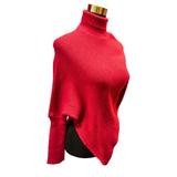 Sweater Cuello Alto Corte En Punta