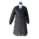 Parka Larga Acolchada Abotonada