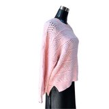 Sweater Lana Angora Acanalado Oversize Manga Englobada