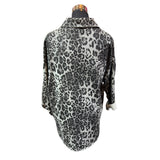 Chaqueta De Mezclilla Elasticada Animal Print