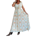 Vestido Belén Sin Mangas Hebra Dorada