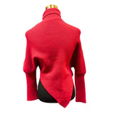 Sweater Cuello Alto Corte En Punta