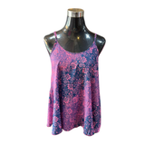 Solera Estampada Con Flores Viscosa Seda Corte Campana