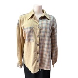 Camisa Cotele Y Lanilla Oversize