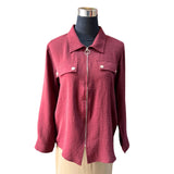 Chaqueta / Blusa 2 En 1 Crepé