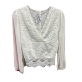 Blusa Encaje Manga De Gasa Ángela