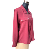Chaqueta / Blusa 2 En 1 Crepé