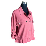 Chaqueta Urban Tela Crepé Cintura Ajustable