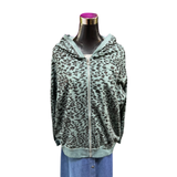 Poleron Con Cierre Animal Print Oversize