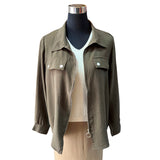 Chaqueta / Blusa 2 En 1 Crepé